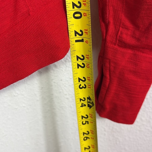 Athleta wool blend long sleeve red top size XS - Picture 6 of 8